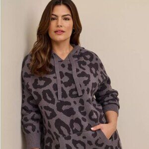 Torrid Jacquard Pullover Hooded Sweater 5X